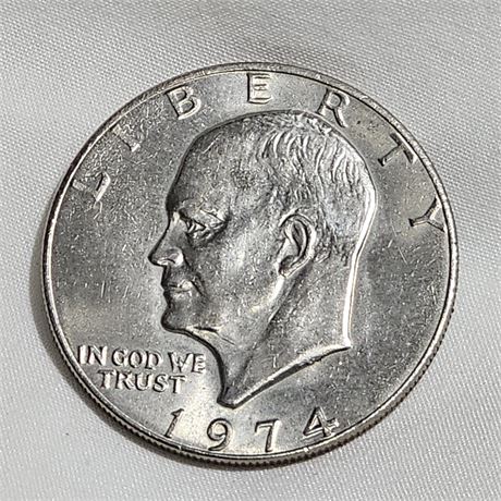 1974  Eisenhower Dollar,