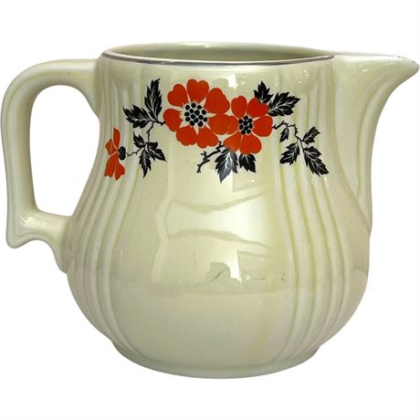 Vtg Hall's Superior 'Red Poppy' Pitcher