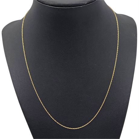 14K Yellow Gold Jacmel Cable Chain Necklace