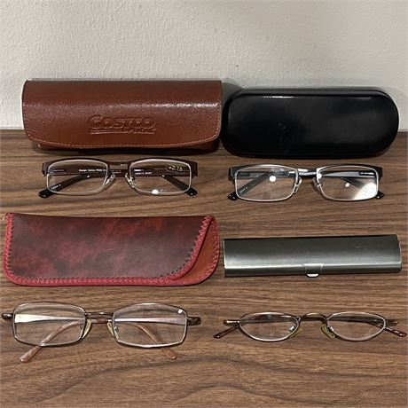 Vintage +2.00 & +2.75 Readers with Cases