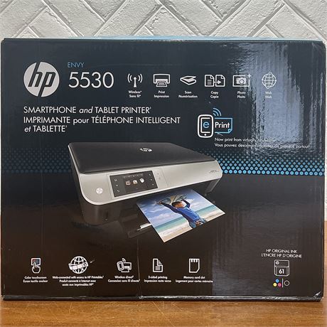 New HP Envy 5530 e All-in-one Smartphone and Tablet Printer