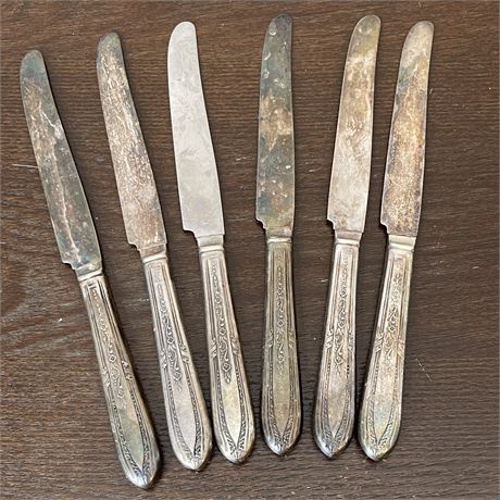 (6) Knives w/ Sterling Silver Handles