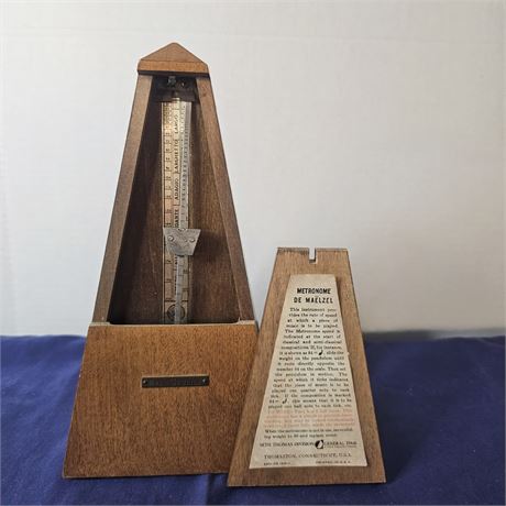 Vintage Seth Thomas Wood Case Metronome
