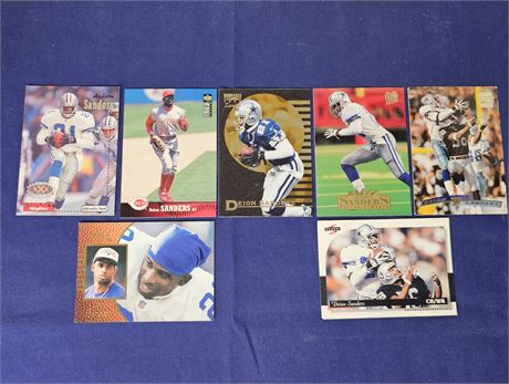 Dion Sanders Collectible Card Lot