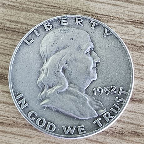 1952   Franklin Half Dollar, Silver