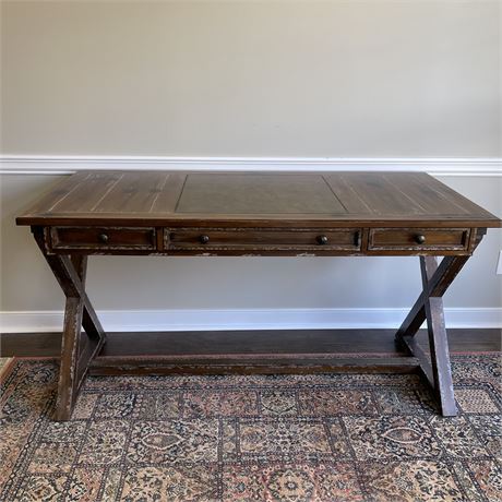 Hooker Bennet X-Base Writing Desk w/ 3 Drawers