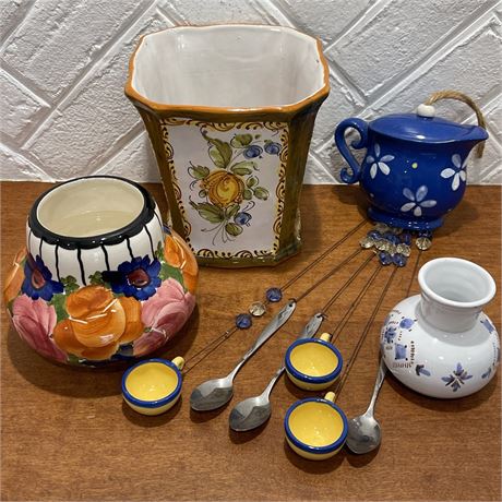 Handmade Pottery with Windchime