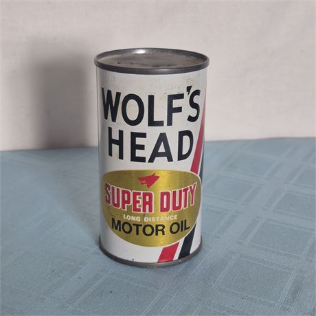 Vtg Wolf's Head Motor Oil Bank