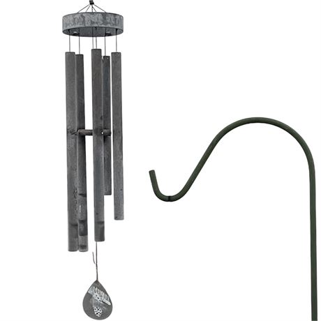35" Wind Chime & 53" Shepherds Hook