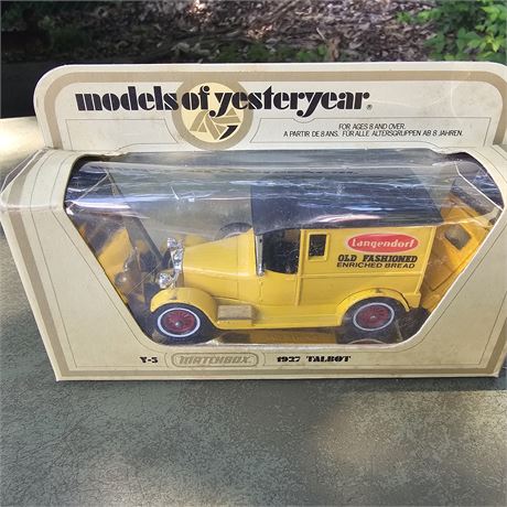 Matchbox Talbot 1927 Year of Manufacture Vintage Manufacture Diecast Car