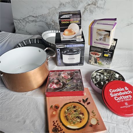 Collection of various kitchenware items,