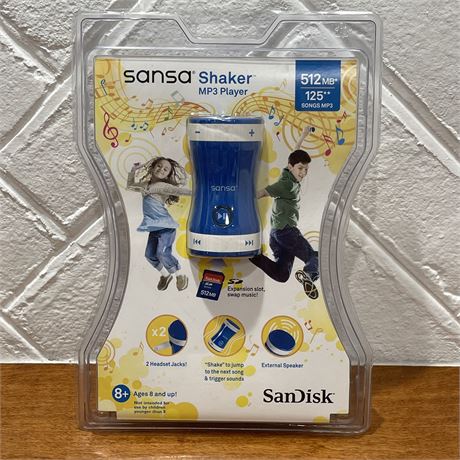 NIB SanDisk Sansa Shaker 512MB MP3 Player