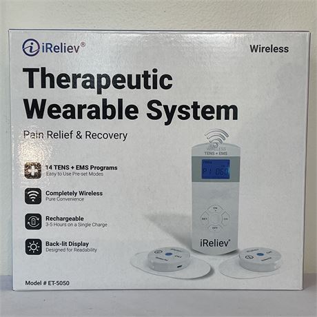 NIB iReliev Therapeutic Wearable System for Pain Relief and Recovery