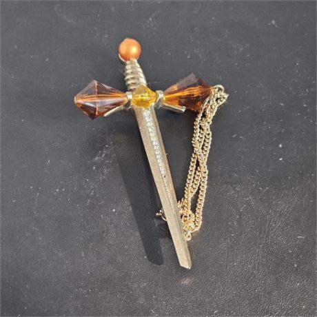 Vintage Sword Brooch
