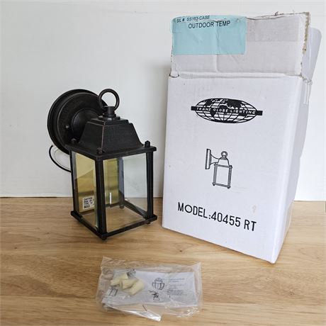 8" Rust Look Outdoor Light~Open Box, Never Used