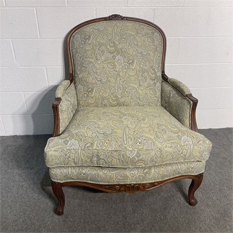 Ethan Allen Camille French Provincial Upholstered Arm Chair