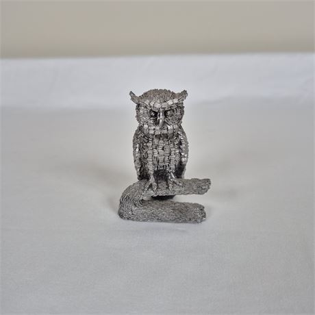 Honeywell Pewter Owl Sm Statue