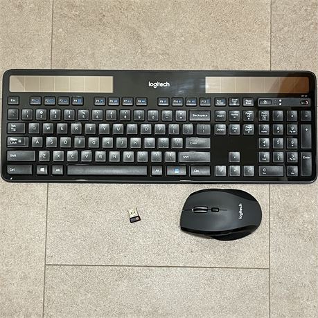 Logitech K750 Solar Wireless Keyboard & Wireless Mouse