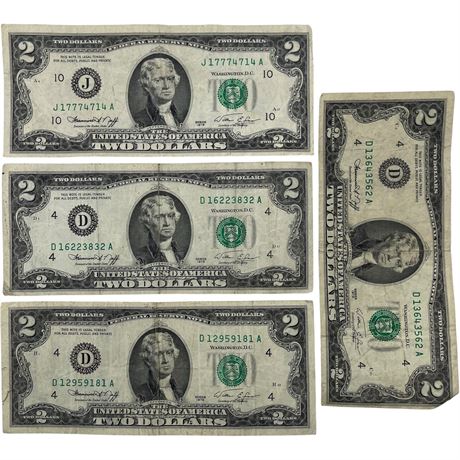 1976 $2 US Federal Reserve Bank Notes