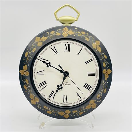 Seth Thomas Toile Cased Wall Clock
