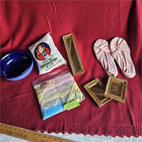 Collection of various vintage or antique items