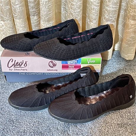 Skechers Air Cooled (7.5) Memory Foam & (7) Goga Mat Slip On Flats