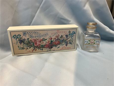 Vintage Decorative Box and Bottle
