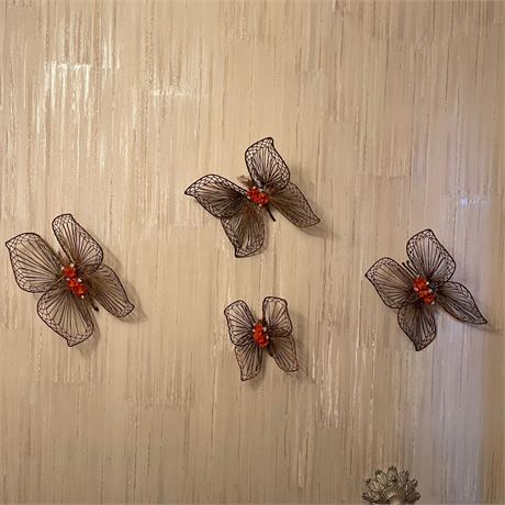 Decorative String Butterfly Wall Hanging Group