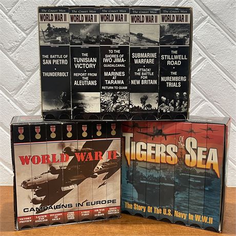 (3) WWII VHS Box Sets