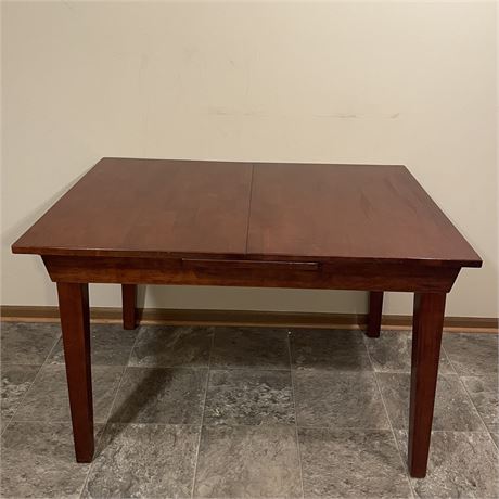 Cherry Wood Spring Leaf Dining Table