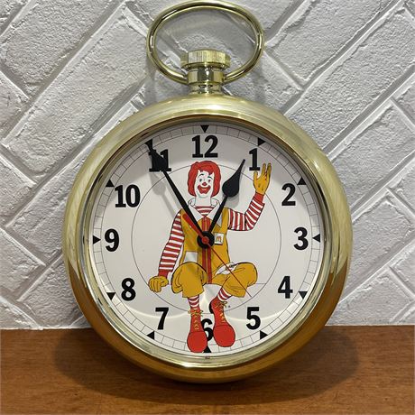 Vintage Ronald McDonald Wall Clock
