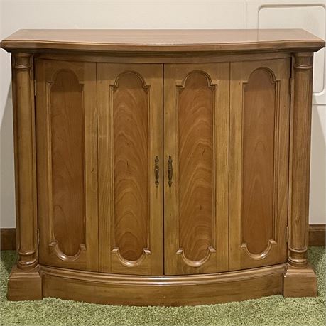 Bow-Front Paneled Doors Entryway Credenza (1 of 2)