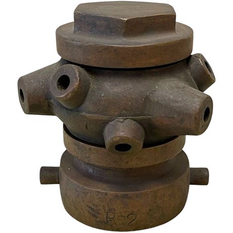 Antique Akron Brass Rotating Cellar Nozzle - Firefighter Sprinkler
