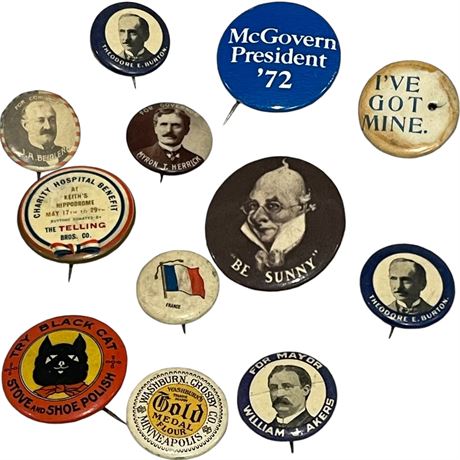 Antique / Vintage Political & Other Pins