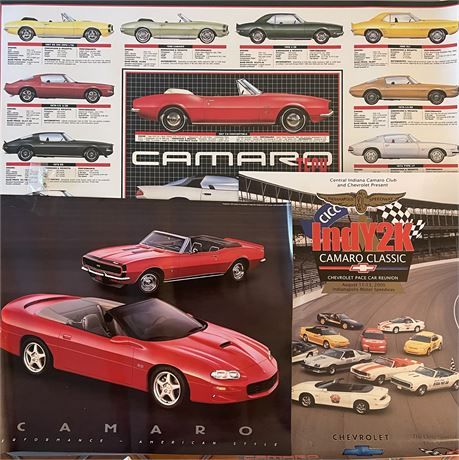 3 Camaro Posters and Pin