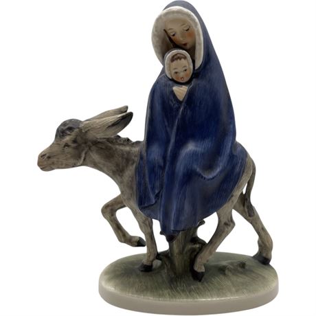 1959 Goebel Hummel Mary & Baby Jesus on Donkey Stylized Bee Figurine