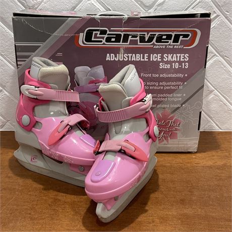 Carver Adjustable Ice Skates - Size 10-13