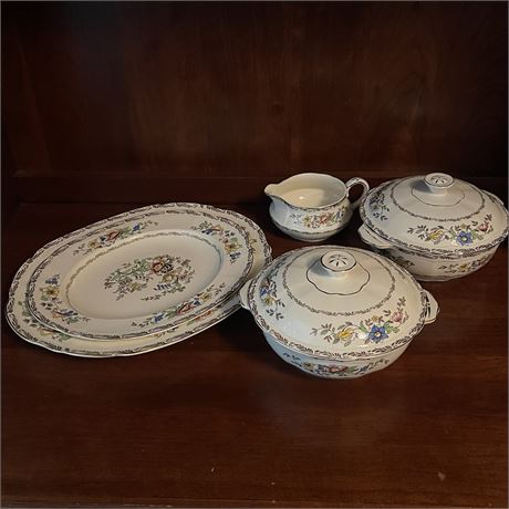 Alfred Meakin Royal Merigold 'Jerome' Serving Pieces - Hand Painted China