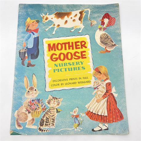 1957 Nursery Rhyme Photos in Mother Goose Photo Book