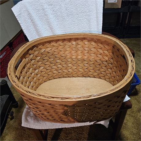 Storage Baskets Storage Baskets Wood Decorative Woven Laundry Basket Kitchen Liv