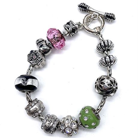 Charm Bracelet with Pandora-Like Charms