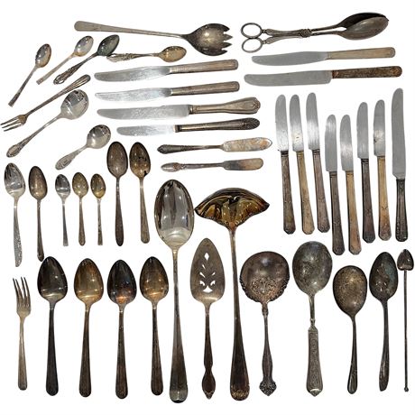 Lot of Silver Plated Flatware