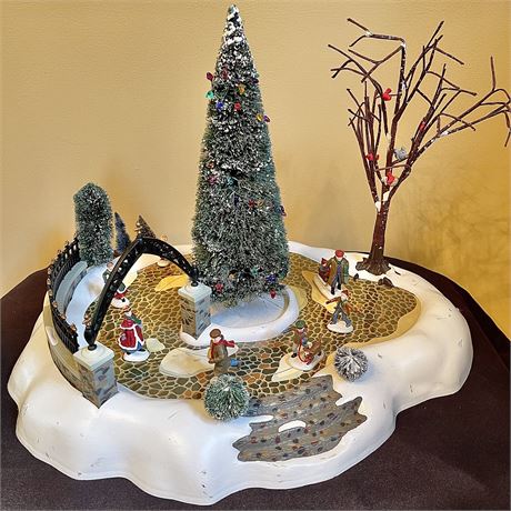 Department 56 Magnetic Animated Ice Skating Pond
