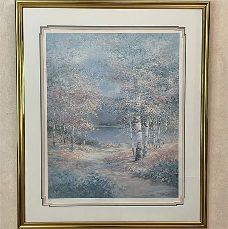 Signed and Numbered Ellen Gunn Framed Seriograph