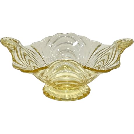 Cambridge Caprice Yellow Glass Bowl