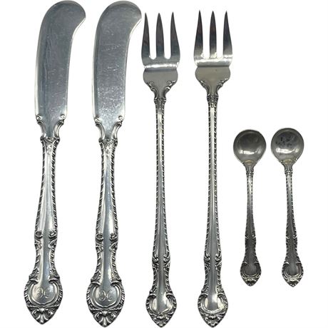 Gorham 925 Sterling Silver “English Gadroon” 6pc Set