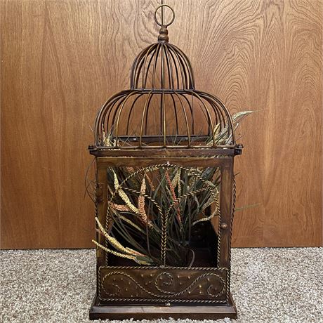 Decorative Bird Cage with Fill