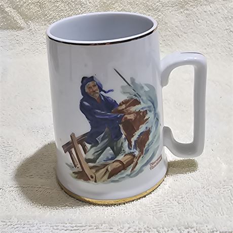 Braving the Storm" mug, part of his Seafarers Collection.